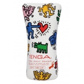 Мастурбатор-туба Keith Haring Soft Tube CUP - Tenga - в Курске купить с доставкой