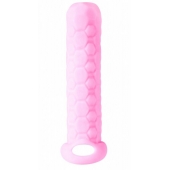 Розовый фаллоудлинитель Homme Long - 13,5 см. - Lola Games - в Курске купить с доставкой