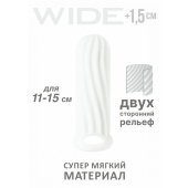 Белый фаллоудлинитель Homme Wide - 13 см. - Lola Games - в Курске купить с доставкой