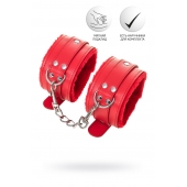 Красные оковы Anonymo из искусственной кожи - ToyFa - купить с доставкой в Курске Красные оковы Anonymo из искусственной кожи - ToyFa - купить с доставкой в Курске