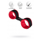 Красно-черные велюровые оковы Anonymo - ToyFa - купить с доставкой в Курске Красно-черные велюровые оковы Anonymo - ToyFa - купить с доставкой в Курске