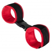 Красно-черные велюровые оковы Anonymo - ToyFa - купить с доставкой в Курске Красно-черные велюровые оковы Anonymo - ToyFa - купить с доставкой в Курске