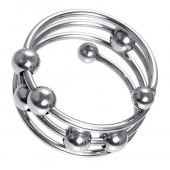 Большое металлическое кольцо под головку пениса - ToyFa - купить с доставкой в Курске
