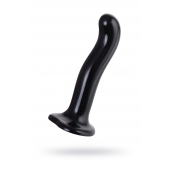 Черный стимулятор для пар P G-Spot Dildo Size M - 18 см. - Strap-on-me - в Курске купить с доставкой