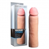 Телесная фаллическая насадка на пенис Magnum Xtender - 23 см. - Blush Novelties - в Курске купить с доставкой