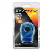 Голубое эрекционное виброкольцо Reusable 5 Function Cock Ring - Blush Novelties - в Курске купить с доставкой