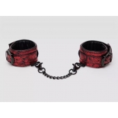 Красно-черные наручники Reversible Faux Leather Wrist Cuffs - Fifty Shades of Grey - купить с доставкой в Курске