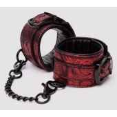 Красно-черные наручники Reversible Faux Leather Wrist Cuffs - Fifty Shades of Grey - купить с доставкой в Курске