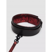 Стильный ошейник с поводком Reversible Faux Leather Collar and Lead - Fifty Shades of Grey - купить с доставкой в Курске