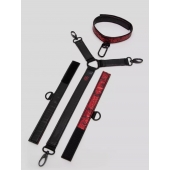 Ошейник с наручниками Reversible Faux Leather Collar and Wrist - Fifty Shades of Grey - купить с доставкой в Курске