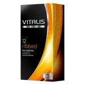 Ребристые презервативы VITALIS PREMIUM ribbed - 12 шт. - Vitalis - купить с доставкой в Курске