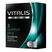 Контурные презервативы VITALIS PREMIUM comfort plus - 3 шт. - Vitalis - купить с доставкой в Курске