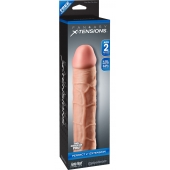 Телесная насадка Fantasy X-tensions Perfect 2  Extension - 20,3 см. - Pipedream - в Курске купить с доставкой