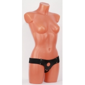 Универсальные черные трусики для страпона - БДСМ Арсенал - купить с доставкой в Курске