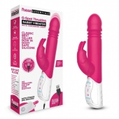 Розовый пульсирующий вибромассажер G-Spot Thrusting Rabbit - 24 см. - Rabbit Essentials