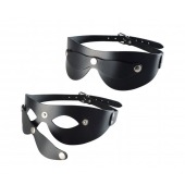 Черная кожаная маска  Новичок - Sitabella - купить с доставкой в Курске