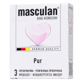 Супертонкие презервативы Masculan Pur - 3 шт. - Masculan - купить с доставкой в Курске