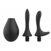 Черный анальный душ Nexus Anal Douche Set с 2 сменными насадками - Nexus Range - купить с доставкой в Курске