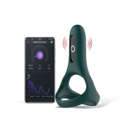 Изумрудное виброкольцо Magic Motion Rise с подхватом мошонки - Magic Motion - в Курске купить с доставкой