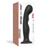 Черная насадка Strap-On-Me Dildo Plug P G size XXL - Strap-on-me - купить с доставкой в Курске