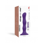 Фиолетовая насадка Strap-On-Me Dildo Geisha Balls size XL - Strap-on-me - купить с доставкой в Курске