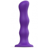 Фиолетовая насадка Strap-On-Me Dildo Geisha Balls size XL - Strap-on-me - купить с доставкой в Курске