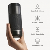 Черный мастурбатор с контролем всасывания Arcwave Pow Stroker - Arcwave - в Курске купить с доставкой