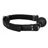 Черный кляп-шарик BALL GAG DIAMOND - Dream Toys - купить с доставкой в Курске
