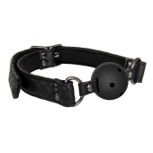 Черный кляп-шарик BALL GAG DIAMOND - Dream Toys - купить с доставкой в Курске