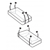 Фиксаторы для кровати WRAPAROUND MATTRESS RESTRAIN - Pipedream - купить с доставкой в Курске
