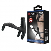 Черная вибронасадка на пенис Vibrating Penis Sling - Baile - в Курске купить с доставкой