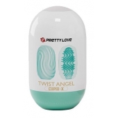 Бирюзовый мастурбатор-яйцо Twist Angel - Baile - в Курске купить с доставкой