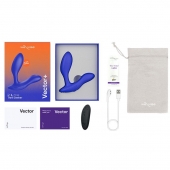 Синий анальный вибратор We-Vibe Vector+ - We-vibe - в Курске купить с доставкой