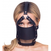 Черный намордник с кляпом-шаром Head Harness With A Gag - Orion - купить с доставкой в Курске