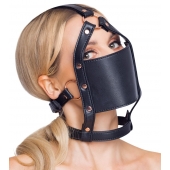 Черный намордник с кляпом-шаром Head Harness With A Gag - Orion - купить с доставкой в Курске