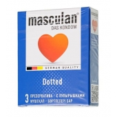 Презервативы с пупырышками Masculan Dotted - 3 шт. - Masculan - купить с доставкой в Курске