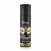 Съедобный гель Dual Vibe Pina Colada с эффектом вибрации и вкусом коктейля пина колада - 15 мл. - ORGIE - купить с доставкой в Курске
