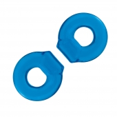 Комплект из двух колец для пениса 2-Pack Ultra-Stretch Stamina Endurance Ring - BlueLine - в Курске купить с доставкой
