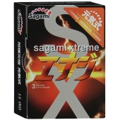 Презервативы Sagami Xtreme ENERGY с ароматом энергетика - 3 шт. - Sagami - купить с доставкой в Курске