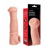 Телесная фантазийная насадка на член Cock Sleeve Size L - KOKOS - в Курске купить с доставкой