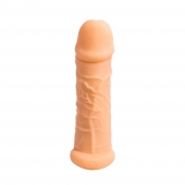 Телесный фаллоудлинитель Extra Size Bubbles - 15,5 см. - Lola Games - в Курске купить с доставкой
