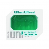 Зеленый мастурбатор-стимулятор Tenga Uni Emerald - Tenga - в Курске купить с доставкой