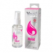 Возбуждающая силиконовая вагинальная смазка Yes Heat - 50 мл. - Sitabella - купить с доставкой в Курске