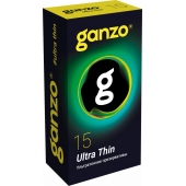 Прозрачные ультратонкие презервативы Ganzo Ultra thin - 15 шт. - Ganzo - купить с доставкой в Курске
