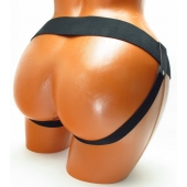 Трусики для страпона коричневого цвета - БДСМ Арсенал - купить с доставкой в Курске