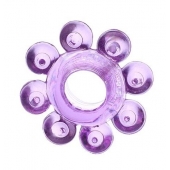 Мягкая фиолетовая гелевая насадка - Toyfa Basic - в Курске купить с доставкой