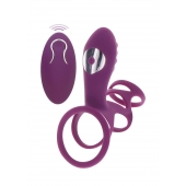 Фиолетовая эрекционная вибронасадка Halo Halo C-Ring Sleeve - Toy Joy - в Курске купить с доставкой