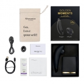 Набор для пар Golden Moments: Womanizer Premium 2 и We-Vibe Chorus - Womanizer купить в Курске с доставкой в Orgasmix.ru Набор для пар Golden Moments: Womanizer Premium 2 и We-Vibe Chorus - Womanizer