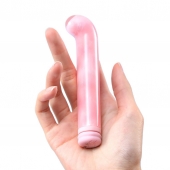 Розовый компактный вибратор из стекла Magic Cane - 12 см. - BeYourLover