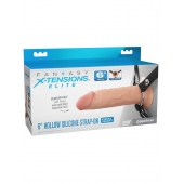Полый страпон на ремнях 6’’ Hollow Silicone Strap-on - Pipedream - купить с доставкой в Курске